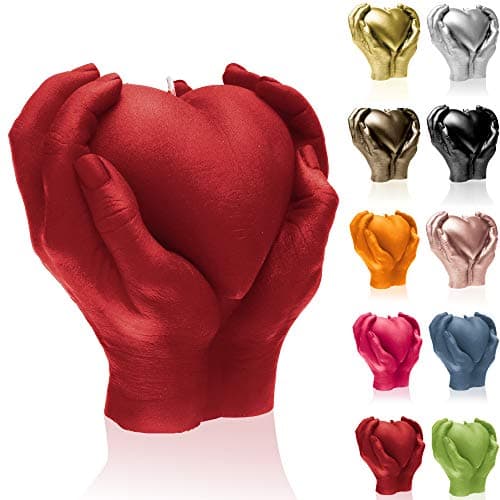 Candellana Candles 5902815462491 Holding Heart Candle, Red
