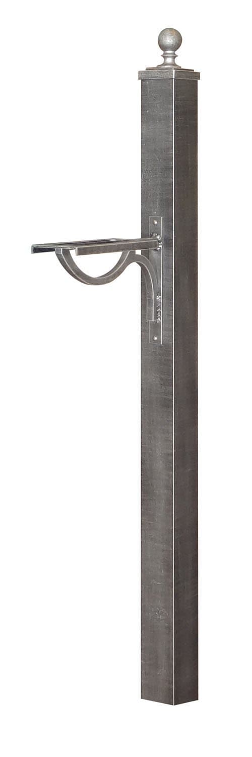 Special Lite SPK-710 Springfield Direct Burial Mailbox Post - Swedish Silver