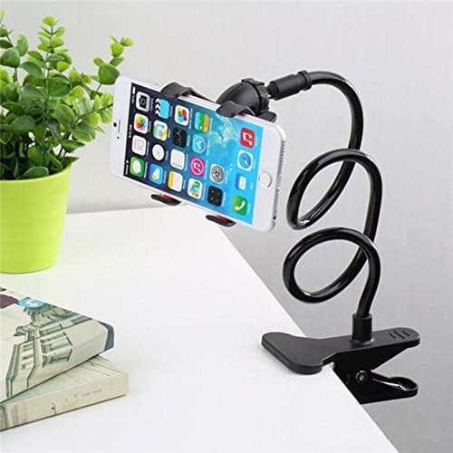 ManTech Cell Phone Holder, Lazy Bracket Long Flexible Gooseneck Clip Holder for iPhone,Samsung,HTC,Nokia, Suitable for Bedroom, Office, Desktop, Bathroom, Car or Anywhere Else Needed
