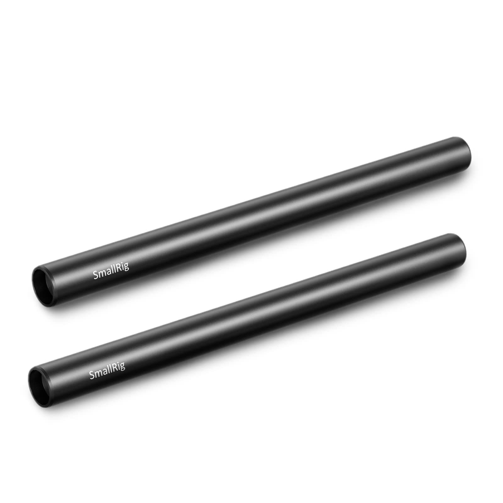 SmallRig 12 Inches (30 cm) Aluminum Alloy 15mm Rod with M12 Female Thread, Pack of 2-1053