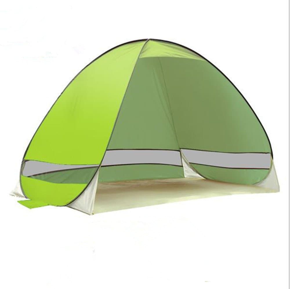 Eskyline Outdoor 2-3 Person Automatic Pop up Instant Portable Cabana Beach Tent Camping Fishing Picnic UV Protective Shelter, Sets up in Seconds (Green)