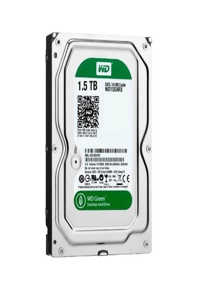 WD Green 1.5 TB Desktop Hard Drive: 3.5 Inch, SATA III, 64 MB Cache - WD15EARX