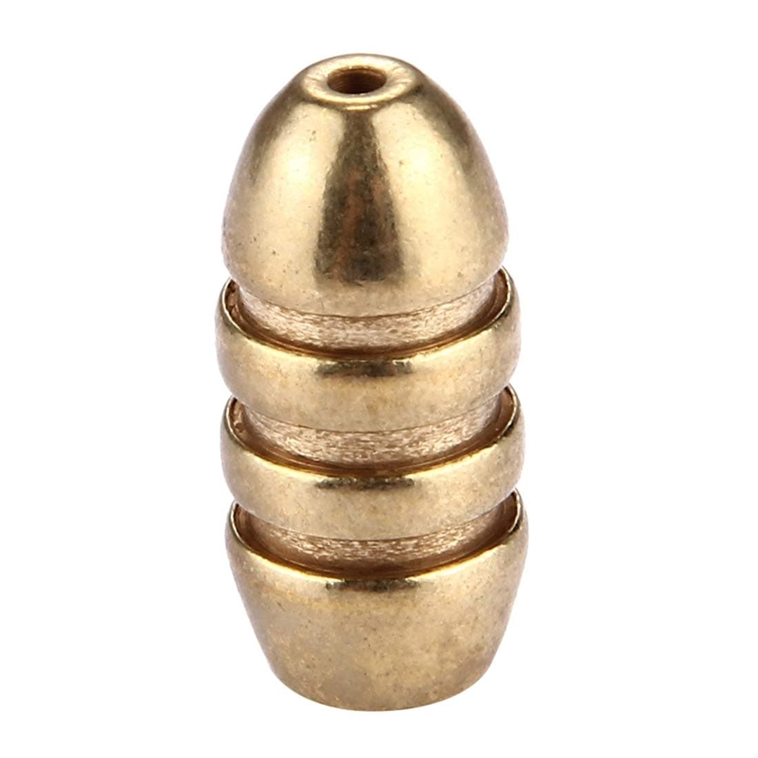 Fishing special purpose Bullet shape 7g Threaded Copper Bullet Fishing Sinker Fishing Weights Soft lure Accessory