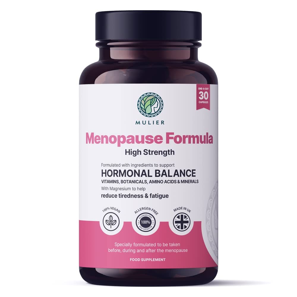 Mulier Menopause Support for Women | Allergen Free | No Fillers or Bulking Agents | 14 Active Ingredients Including Sage, Ashwagandha, K2 & CoQ10 | Vegan | 30 Capsules (1 Month Supply)