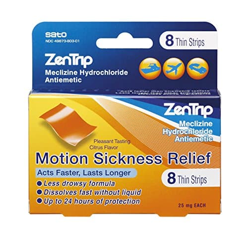 Zentrip Motion Sickness Relief Strips, 8Count