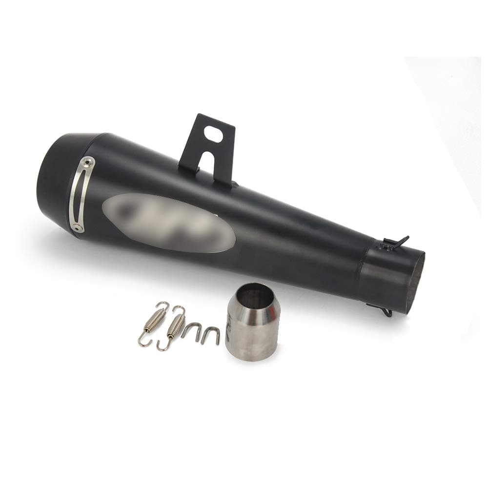 Slip On Exhaust 1.5-2" GP Series Motorcycle Muffler For R6 FZ07 FZ09 GSXR1000 Universal - Black