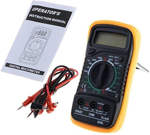 Electrade MAS830L Backlight Digital Multimeter For Measuring Current, Voltage, Resistance, Transistor and Continuity Tester for Daily Use