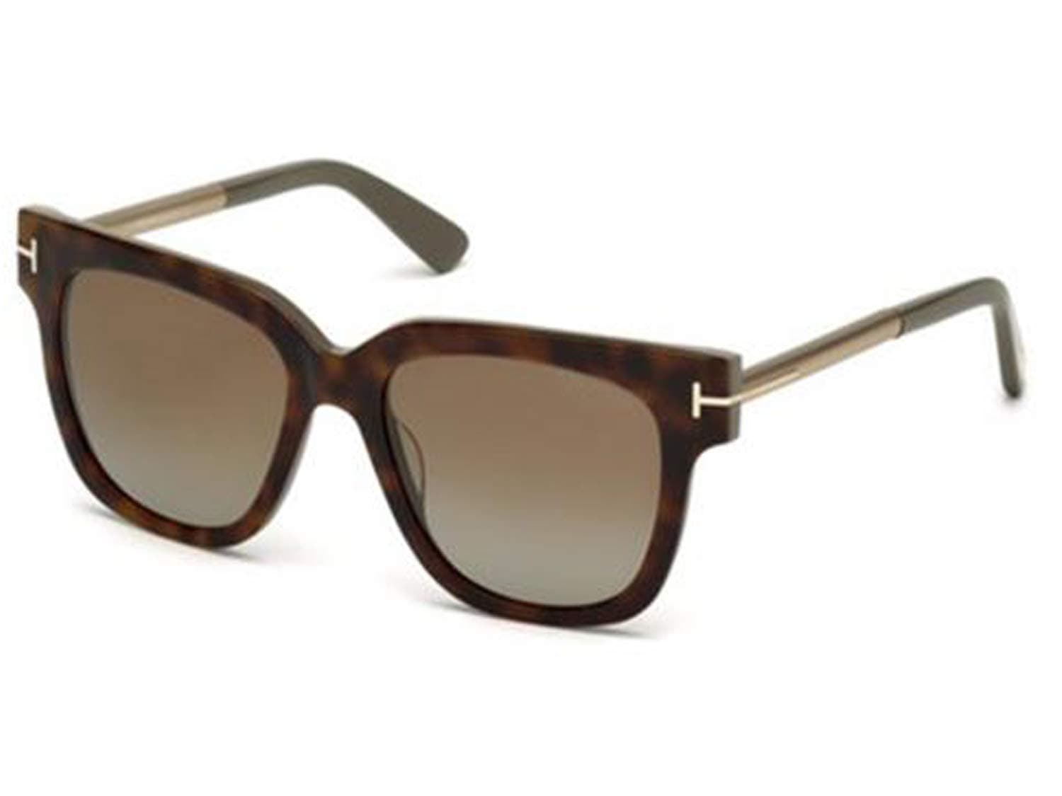 TOM FORD FT0436 Tracy Polarized Sunglasses Havana w/Brown Gradient (56H) TF 436 56H 53mm Authentic