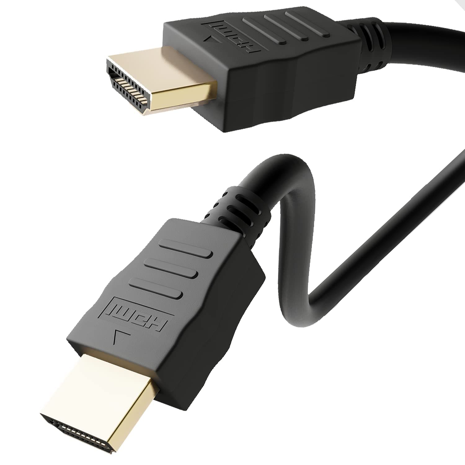 Goobay 69122 High Speed HDMI Cable with Ethernet, Gold-Plated, 0.5 m Cable Length