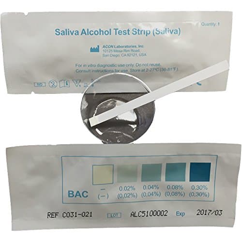 Alcohol Saliva Test Strip (Pack of 5 Tests)