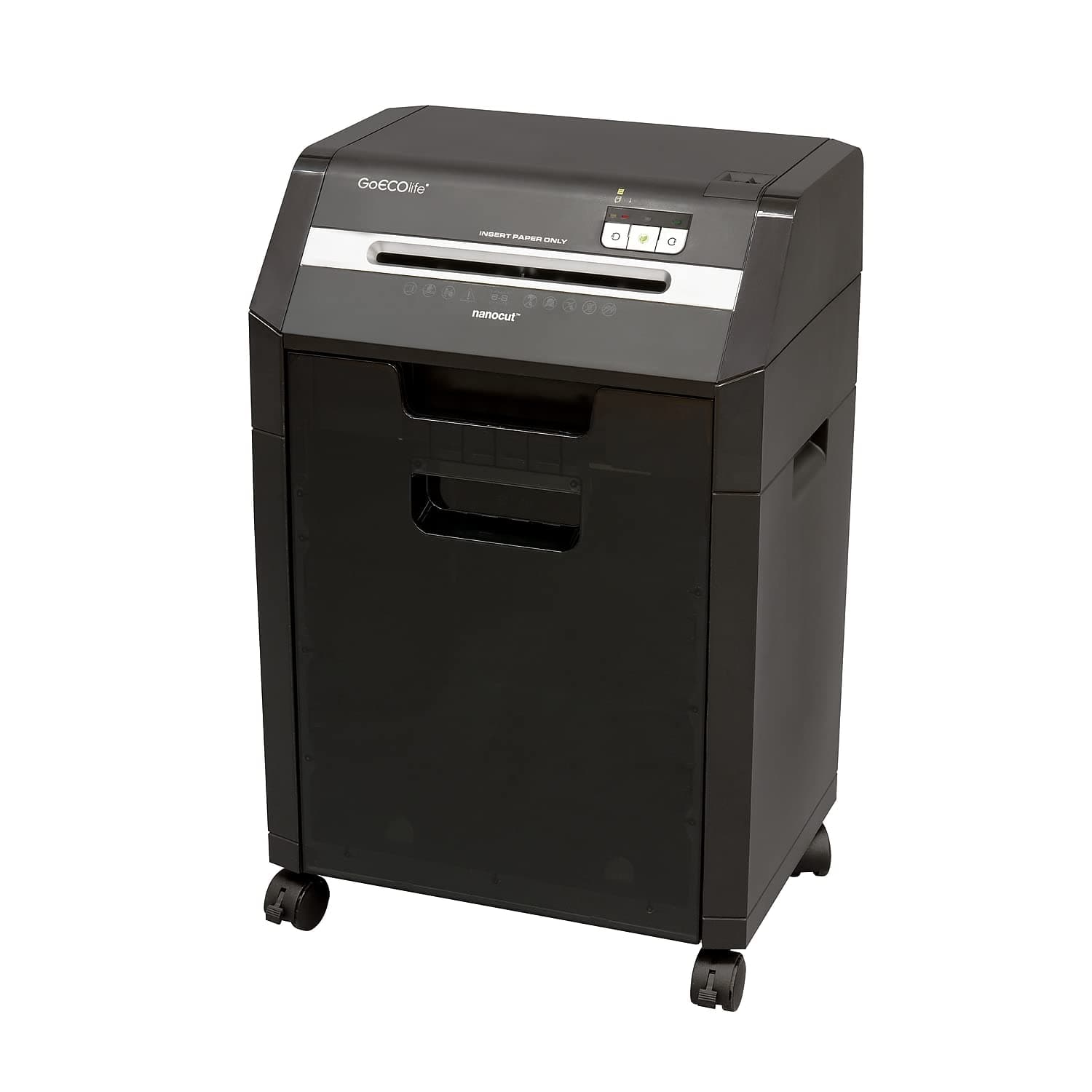GHC85P-BLK 8-Sheet Nanocut Paper Shredder, Black