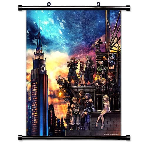 ROUNDMEUP Kingdom Hearts 3 Game Fabric Wall Scroll Poster (16x22) Inches [VG] Kingdom Hearts 3-32