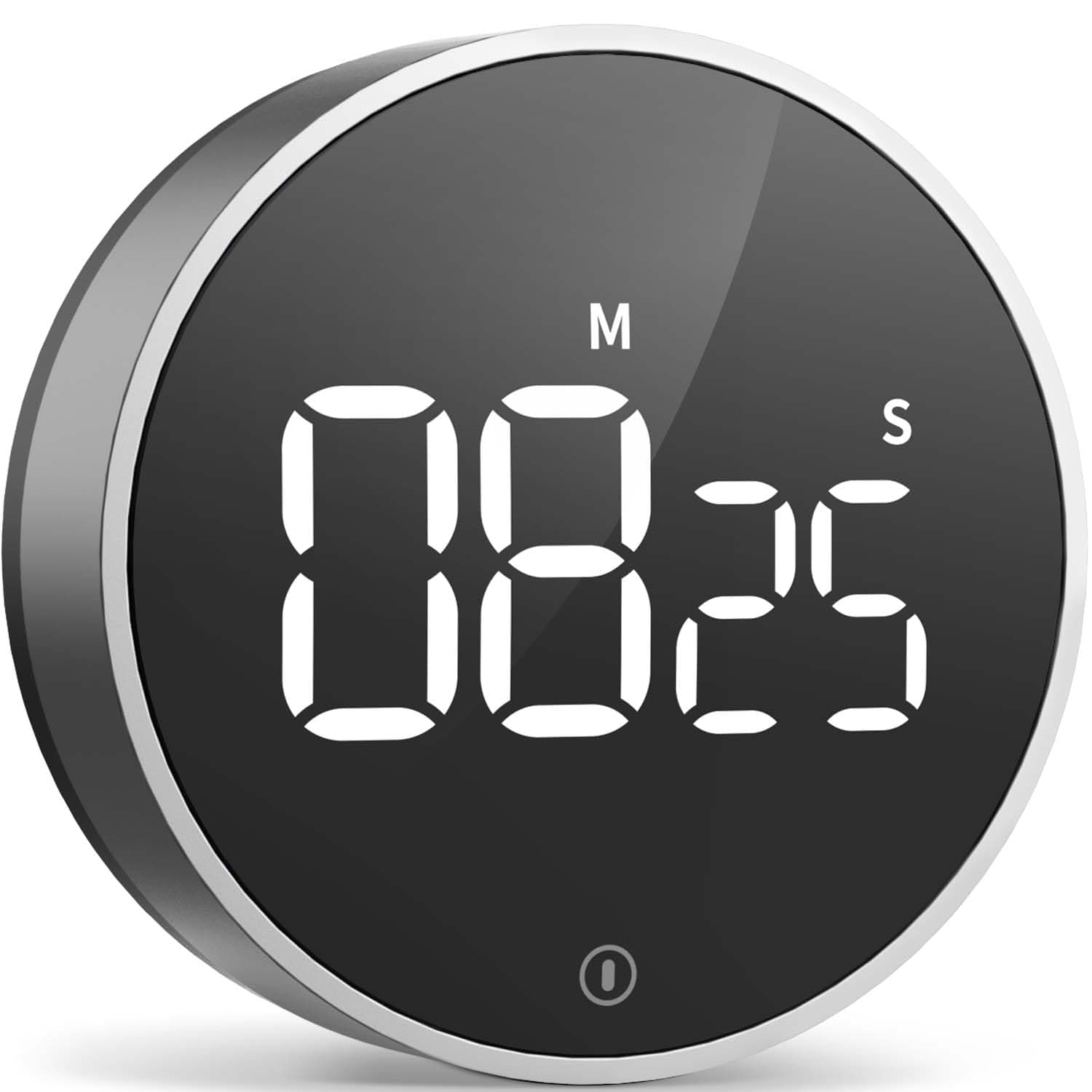VOCOO Digital Kitchen Timer - Magnetic Countdown Countup Timer with Large LED Display Volume Adjustable, Easy for Cooking and for Seniors and Kids to Use (Space Grey)