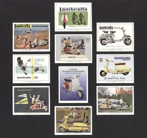 ArtofwheelsLambretta - World's Finest Scooter - TV175 Series 1 & 2, Model D, LD Series 3, L1 150 Series 3, D & LD, L1 Series 2, and GP200 - Collectors Cards