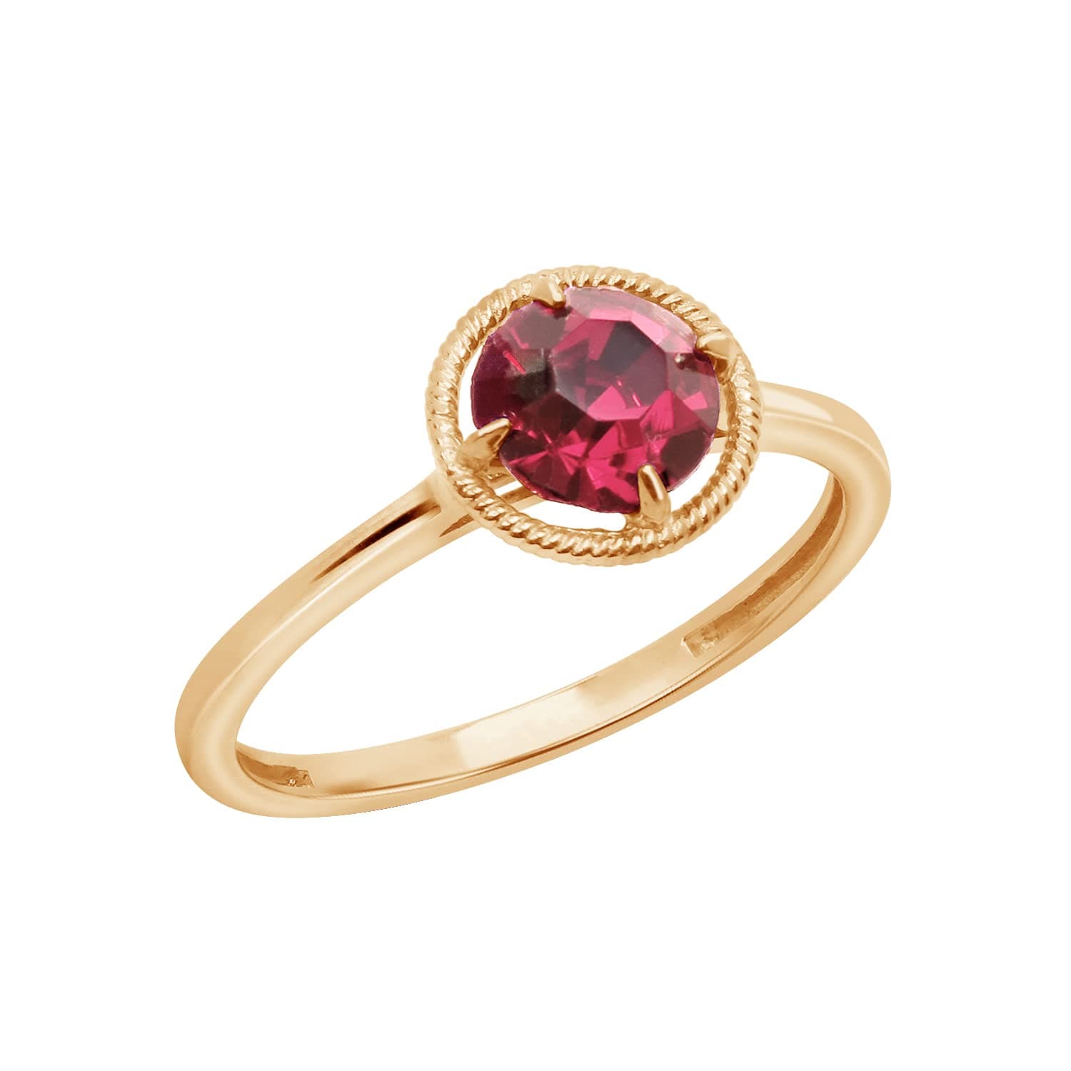 Amazon Essentials10k Gold Imported Crystal March Birthstone Ring (previously Amazon Collection)