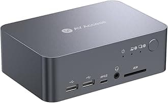 AV Access iDock-C10 USB-C KVM Docking Station - High Resolution 4K60Hz Dual Monitor Controls Two Laptops and Desktop Computers with a Single Keyboard, Mouse and Monitor for Efficient Work Environment