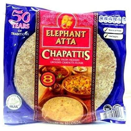 (6 Pack) Elephant Atta Chapati (6 Pack x 8 Chapatis)