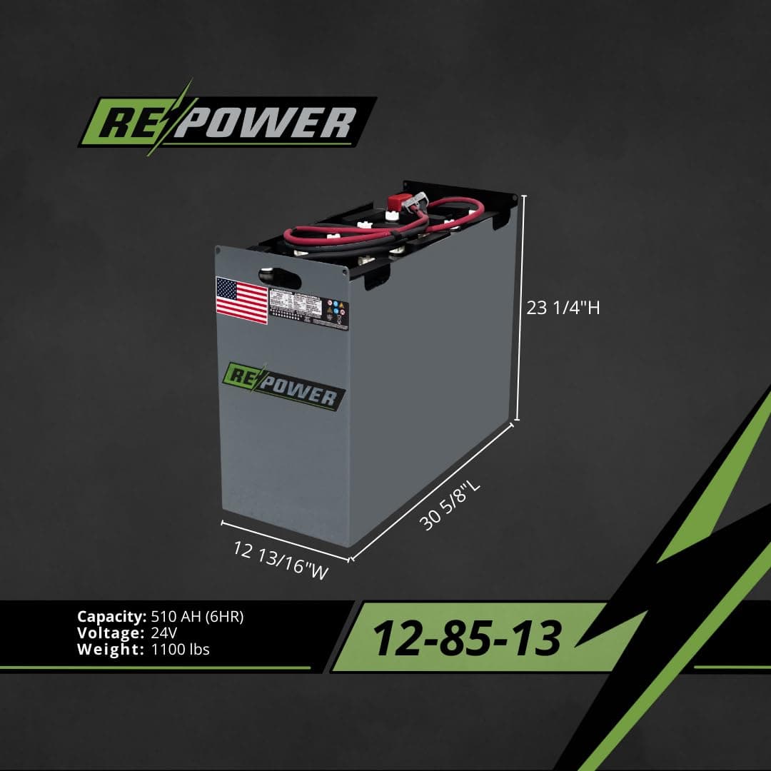 Repower reconditioned 12-85-13 Electric Forklift Battery 24V