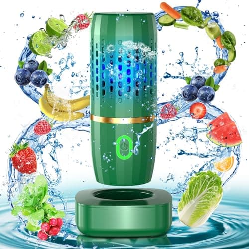 Fruit and Vegetable Washing Machine, Fruit Cleaner Device in Water,Portable Fruit Cleaner Device,Fruit Purifier for with OH-ion Purification Technology for Deeply Cleans Fruit,Vegetable,Rice,Tableware