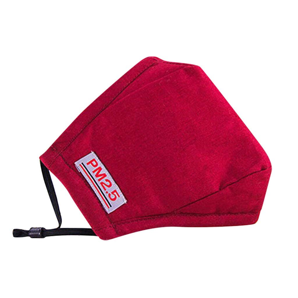 KangCat Anti-dust Reusable Cotton Face Mouth Shields Mouth Covering, Unisex, Washable and Reusable Face Mouth Shield with Elastic Ear Loop Covering Full Face Anti-Dust