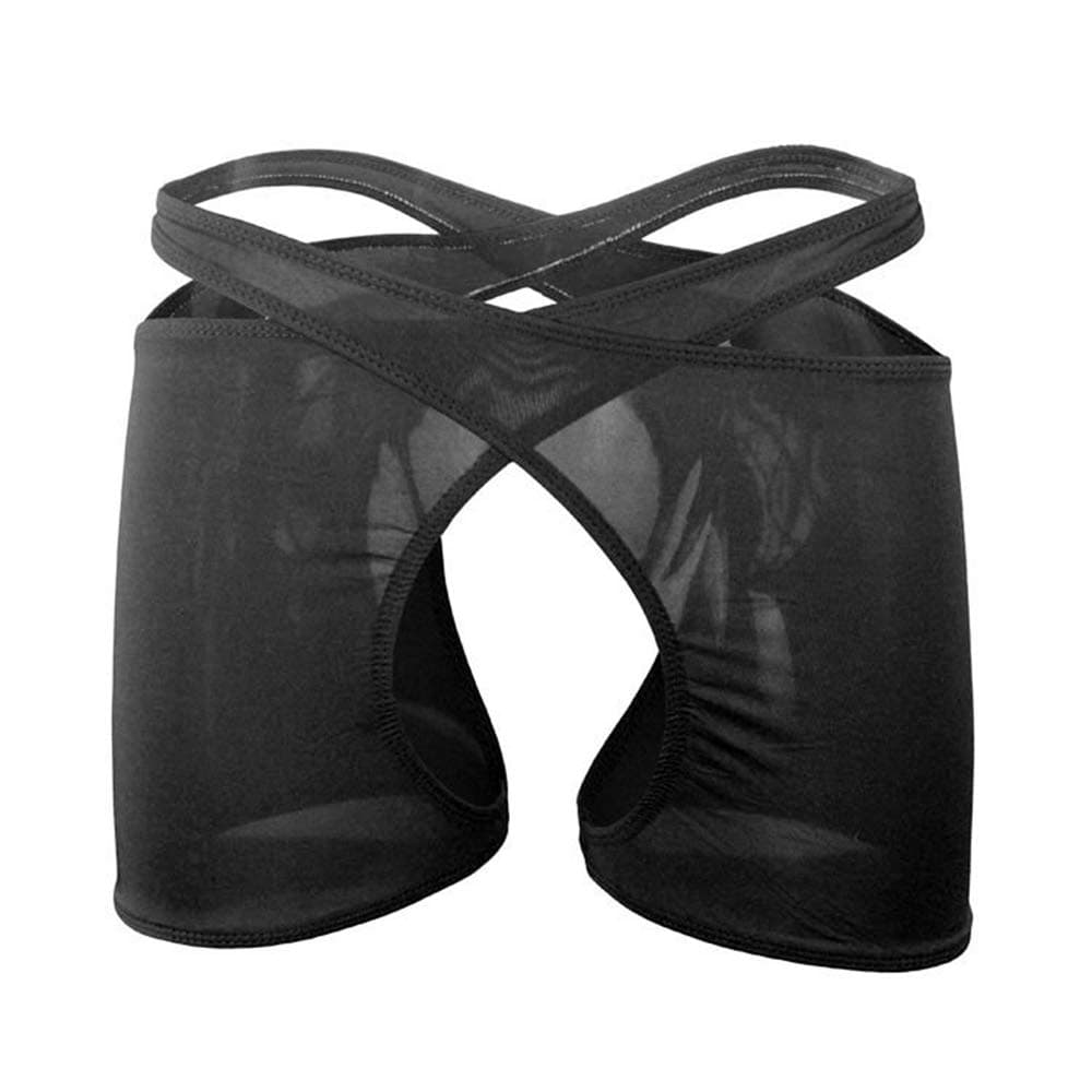 Men's Boxer Shorts Open Front Back Underwear Lingerie Funny Stocking