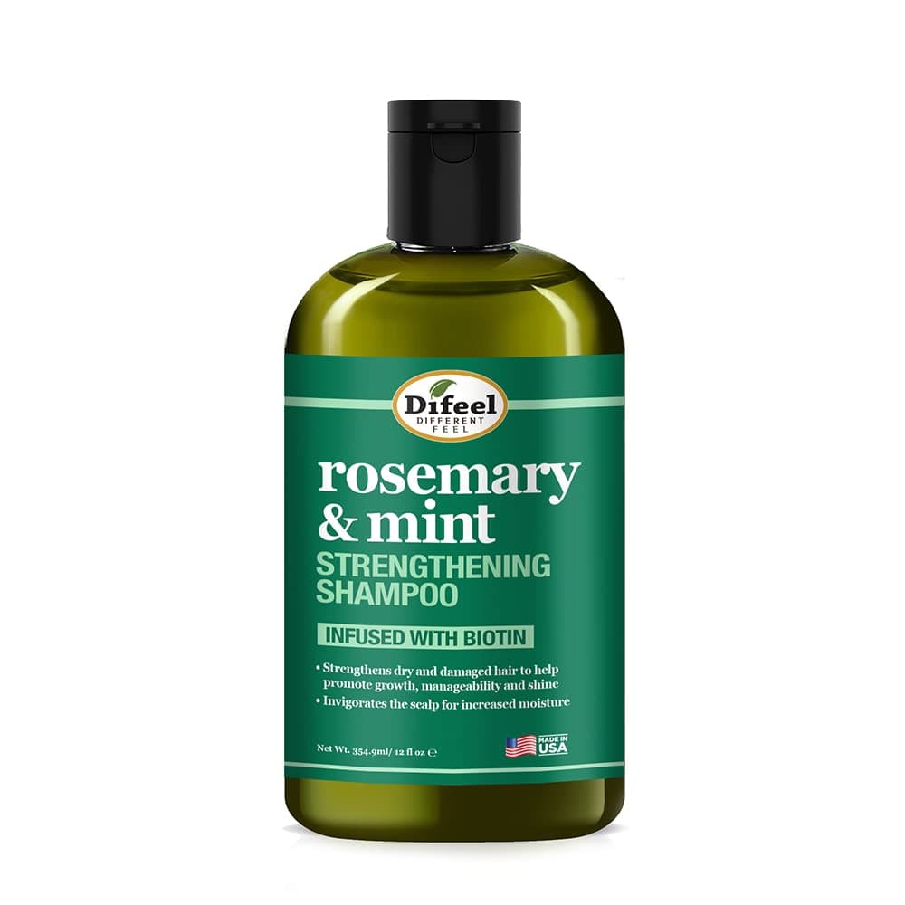 Rosemary Mint Strengthening Shampoo with Biotin 12 oz. - Made with Natural Rosemary Oil for Hair Growth