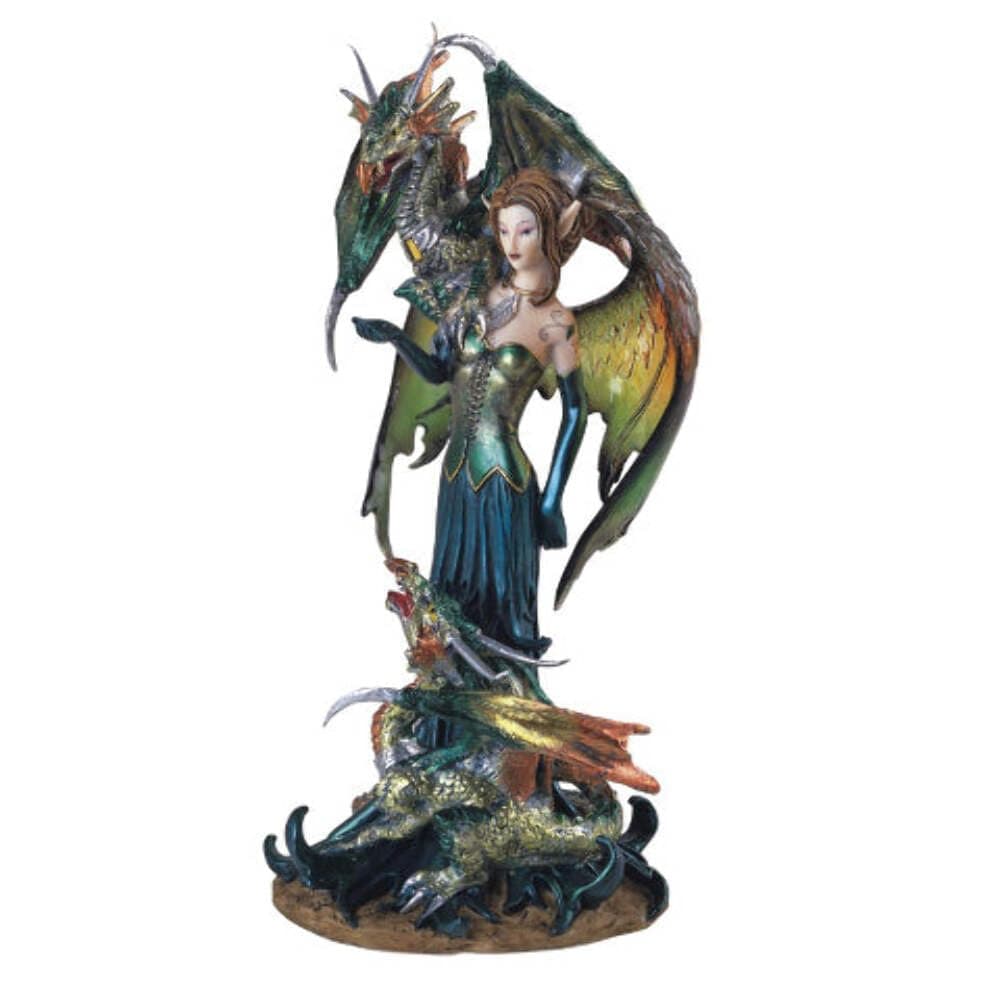 G-91278 Fairy Collection Pixie with Dragon Fantasy Figurine Figure Decoration