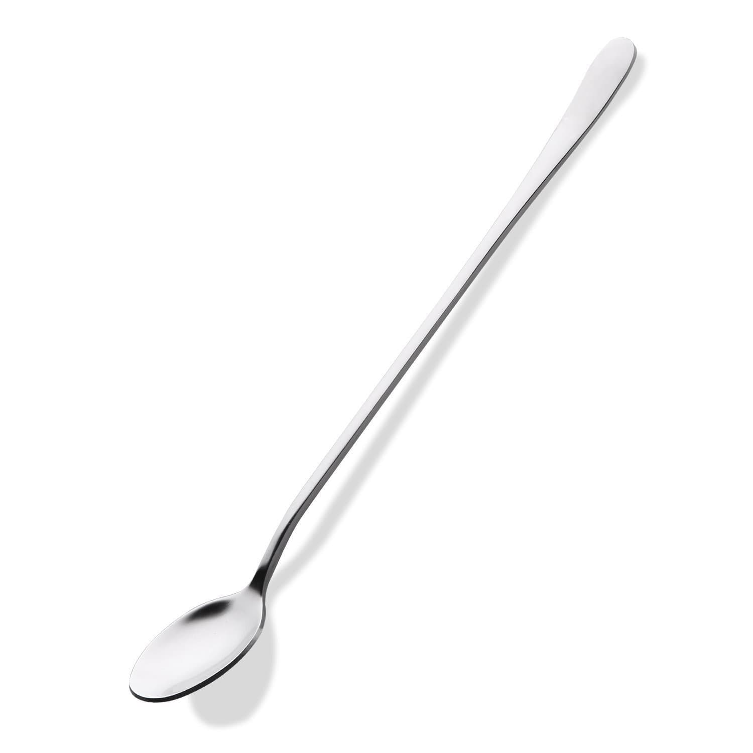 Long Handle Iced Tea Spoon, 9Inches,Coffee Spoon, Ice Cream Spoon, Stainless Steel Cocktail Stirring Spoons, Set of 5.