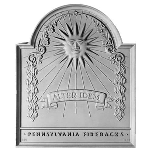 18" x 21.5" Franklin Sun Fireback