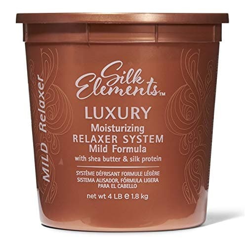 Silk Elements Luxury Moisturizing Relaxer System | With Shea Butter and Silk Protein 1.8KG | Hair Straightening Therapy | Smoothing System | 100% Straight Hair | Frizzy Free (Mild)