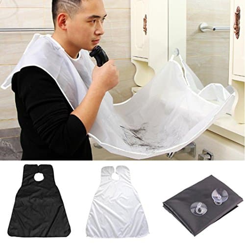 Sinwo Beard Catcher Cape Apron Shaving Groom Whiskers Bib Facial Hair Trimmings Sink Bathroom Tool