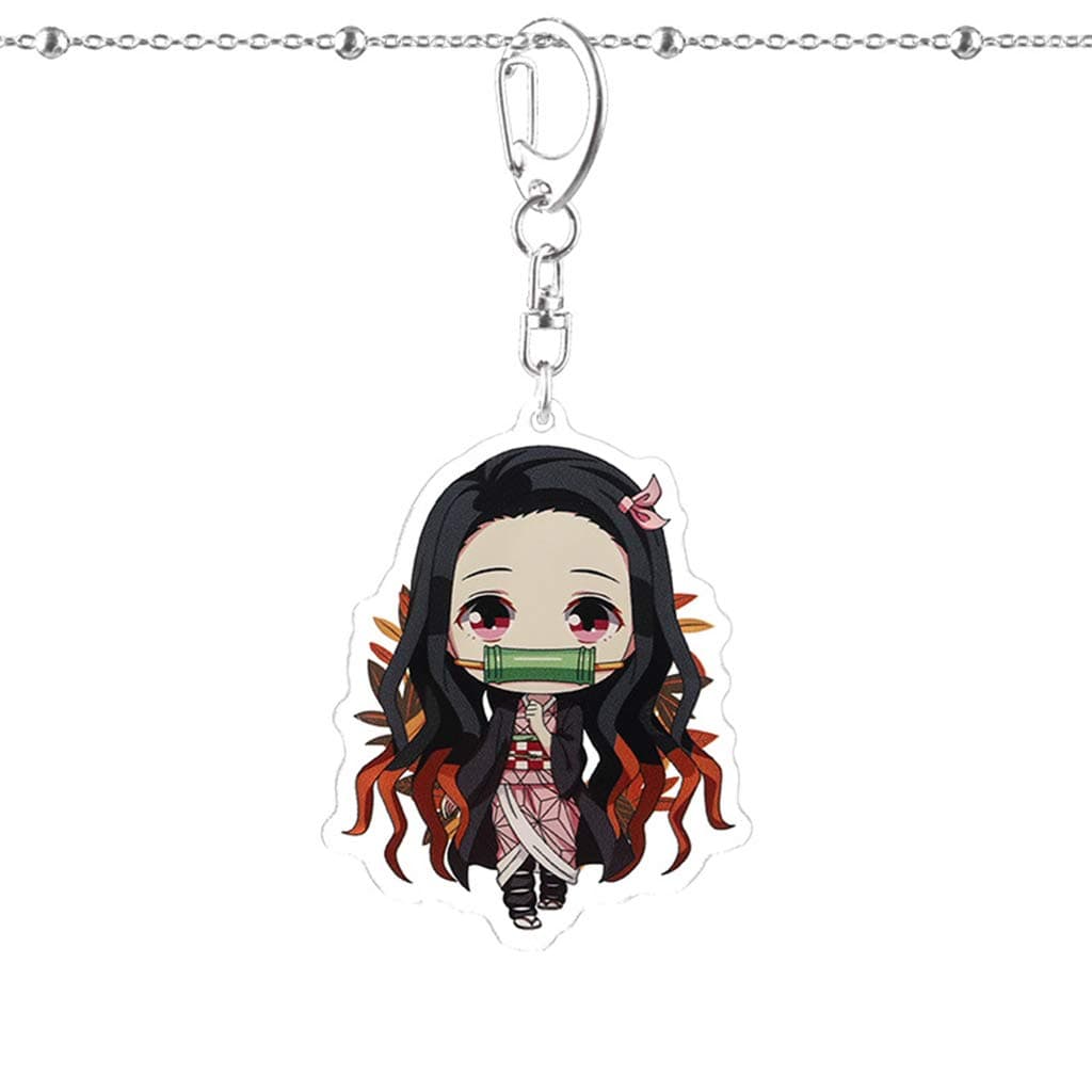 Demon Slayer: Kimetsu no Yaiba Keychains Cute Pendant Hanging Ornament for Key Bag Accessory Cartoon Anime Fans Gift