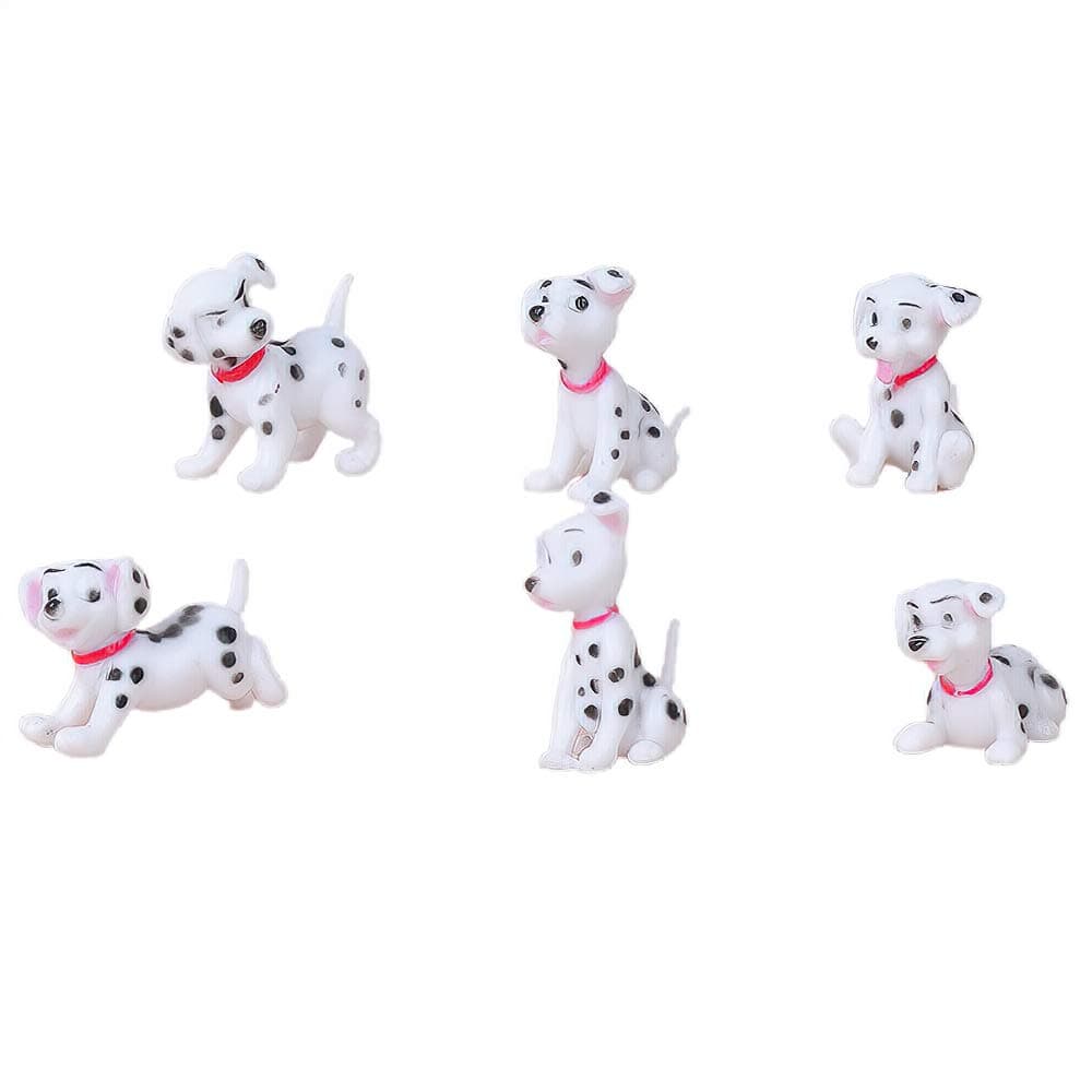 Mini Dog Figures,Resin Dollhouse Animal Figure for Dashboard Decorations,Office Home Desk Decorations,Car Ornament Interior Decors Rearview Mirror Funny Gifts