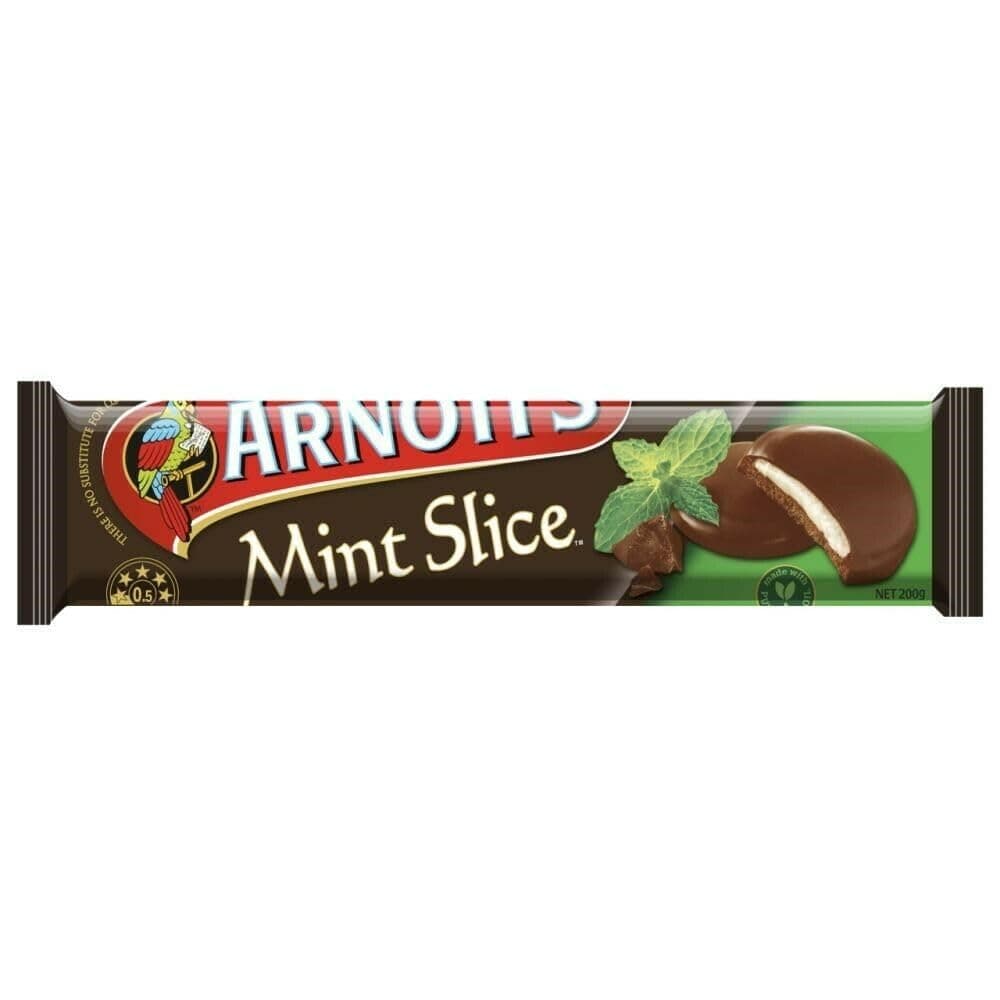 Arnotts Chocolate Mint Slices 200g