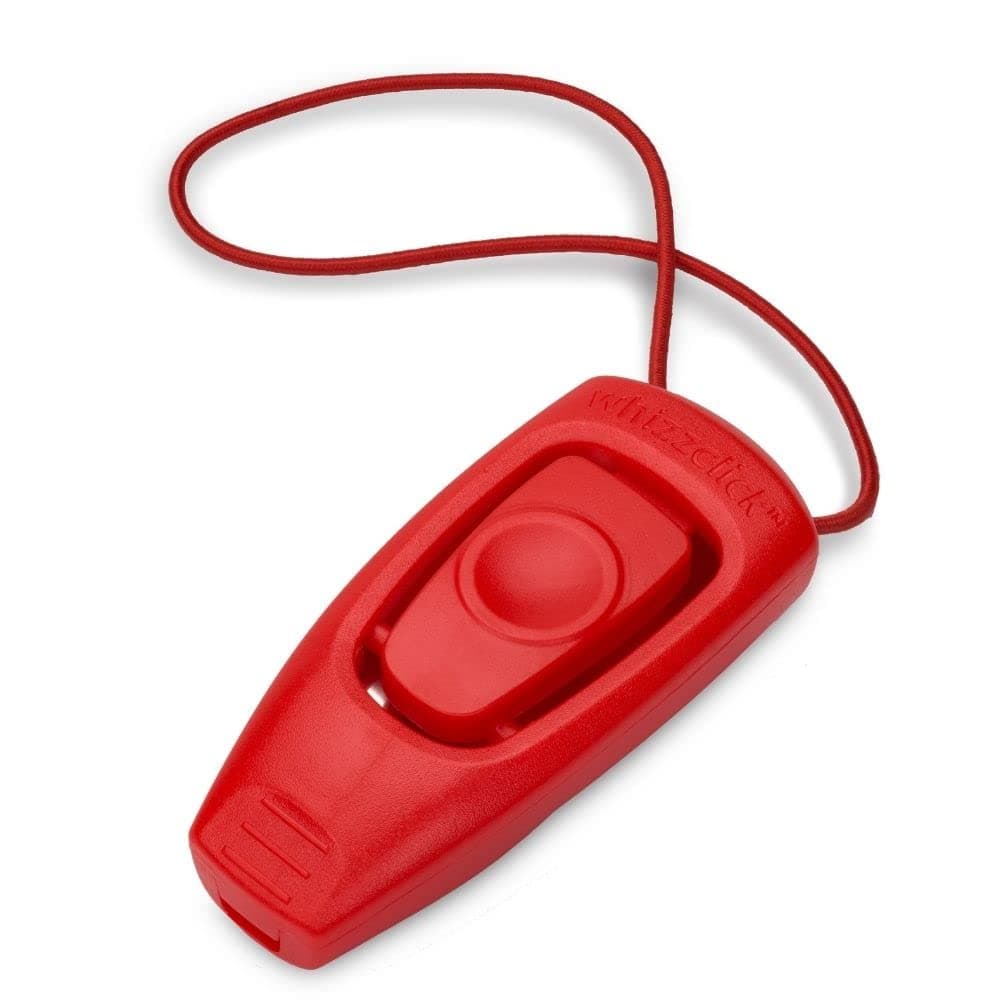 Company of Animals Whizzclick, Clicker and Whistle Combined, Recall and Reward Training, Wrist Strap, For all Dogs Including Sensitive Dogs and Puppies