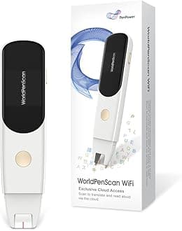 WorldPenScan Wi-Fi OCR Pen Scanner Reading Mode Text-to-Speech for Dyslexia Windows, Mac, Chromebook, iOS & Android