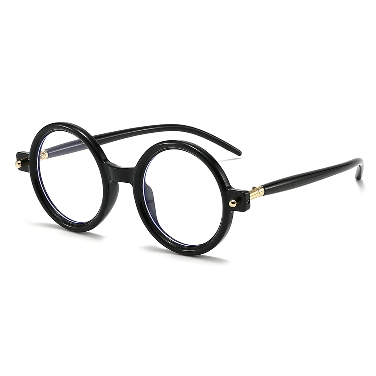 Retro Round Glasses for Men Women Vintage Circle Glasses Frames Costume Cosplay Eyeglasses Anti Blue Light Lens