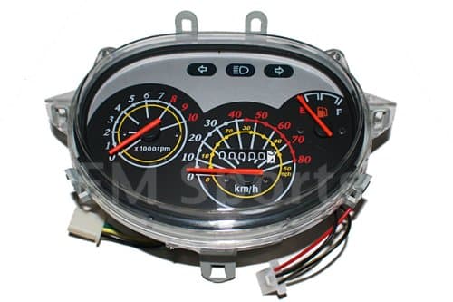 Gy6 Gas Scooter Moped Speedometer Light Gas Gauge 50cc Parts