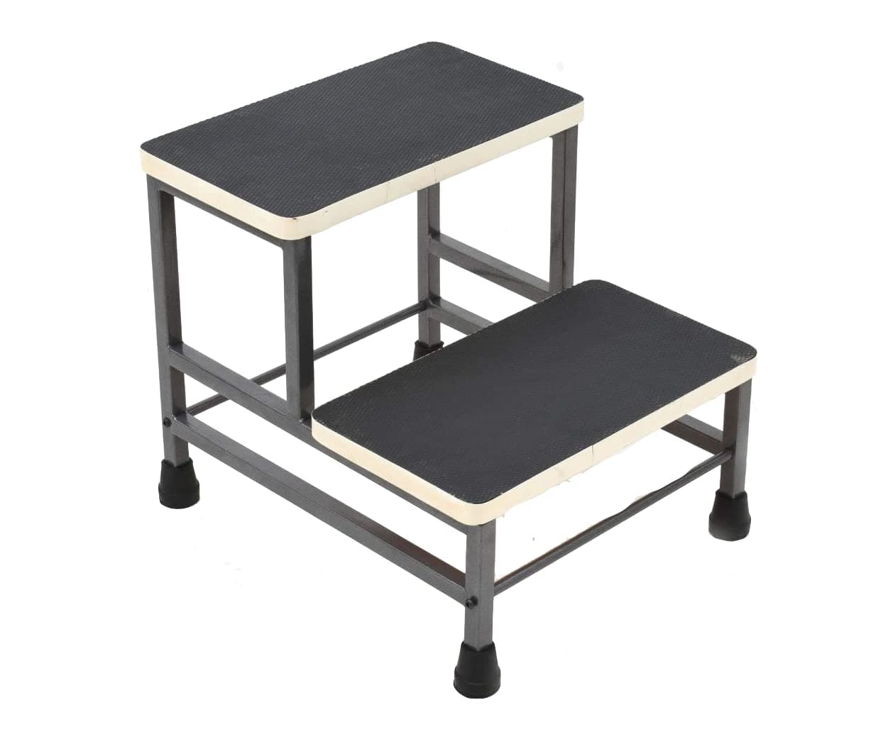 BTH Company Dual Height 2-Step Stool, Versatile 2-Stair Stool with Anti-Slip Soft-Grips & Safety Anti-Slip Pads - Sturdy, Lightweight, Skid Resistance Rubber Ladder Safe Stool Stand…