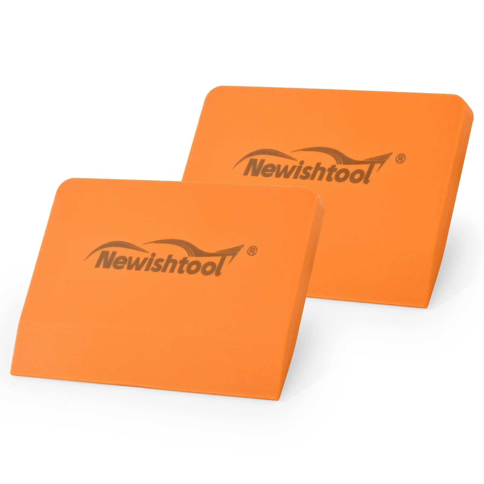 NEWISHTOOL PPF Squeegee Kit 2 Pcs Flexible Silicone Squeegee Paint Protection Squeegee Window Film Installation Squeegee Vinyl Application Window Tint Tools V Blade Water Wiper Scraper