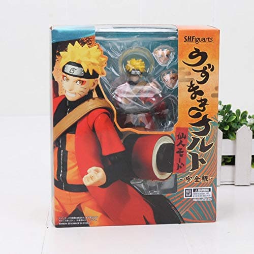 Fallhuoz 13-14cm Shfiguarts Naruto Uzumaki Sage Mode Naruto Shippuden Action Figure Boruto Uzumaki Collection Model Toy Boruto Figurine