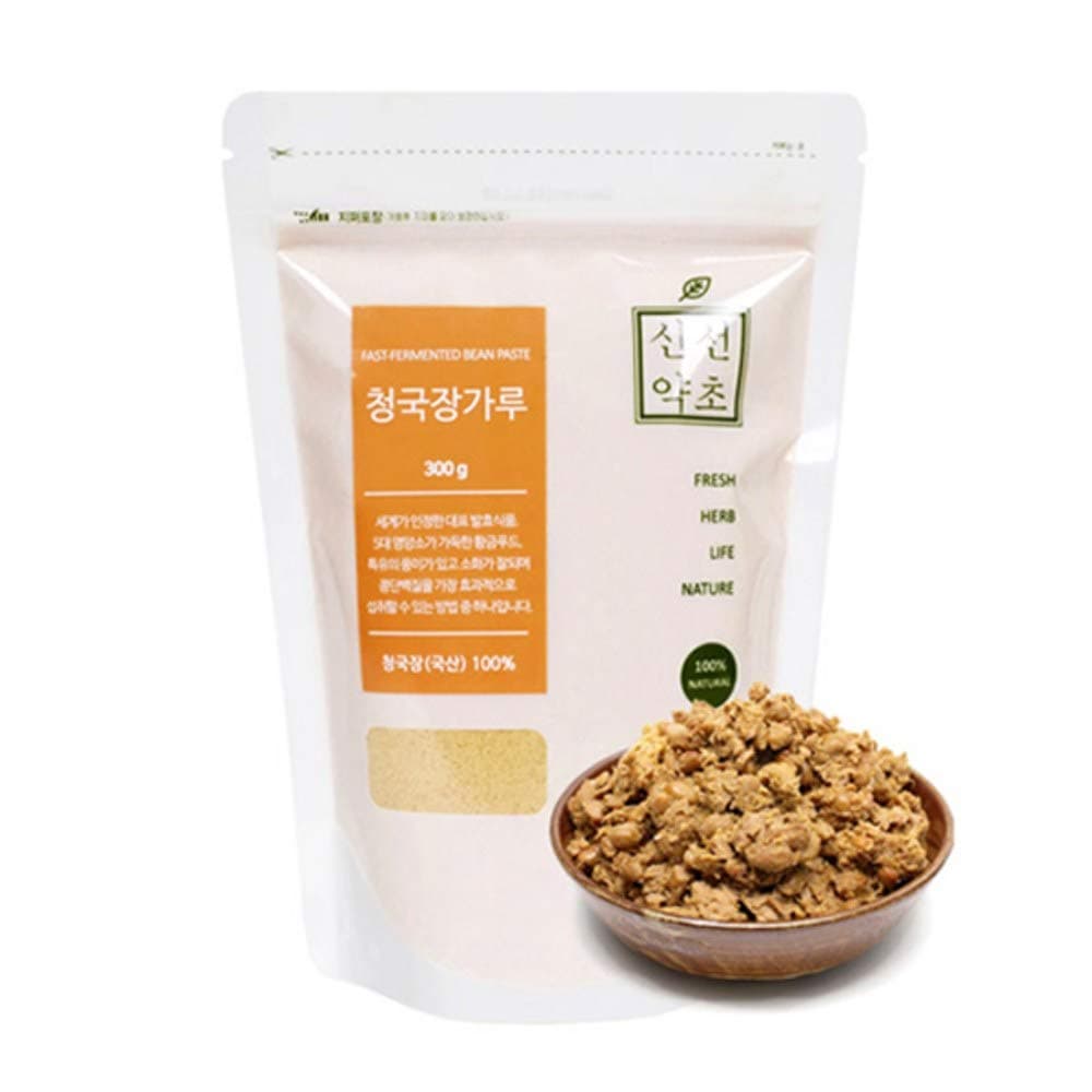 Sinsunherb Korean Fast-Fermented Bean Powder | 300g | 1 Pack, Contains 5 Essential Nutrients, Easy to Take, 청국장