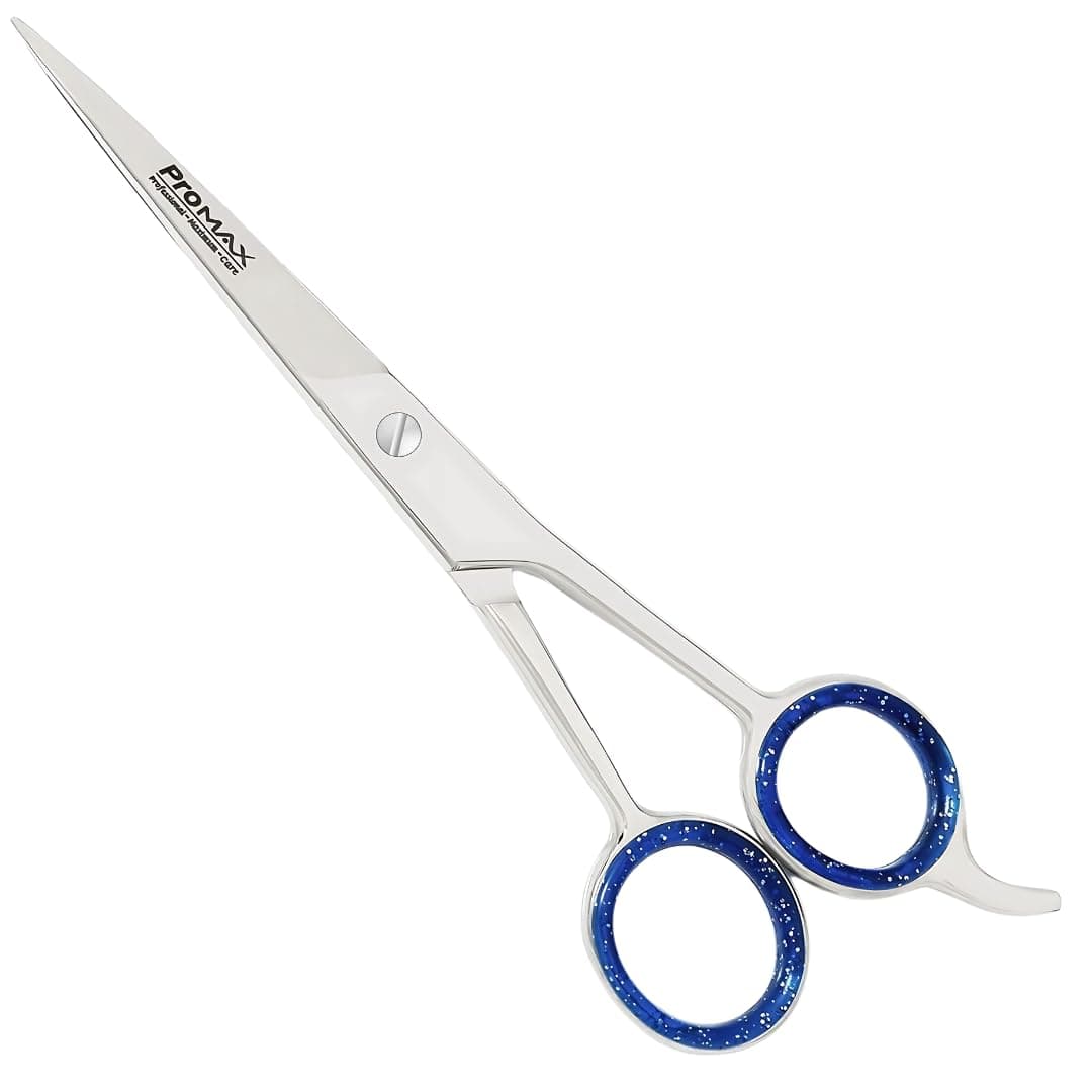 PromaxCare Barber Shears - Premium Japanese Stainless Steel, 6.5 Inch Professional Hair Cutting Scissors with Ergonomic Non-Slip Handle