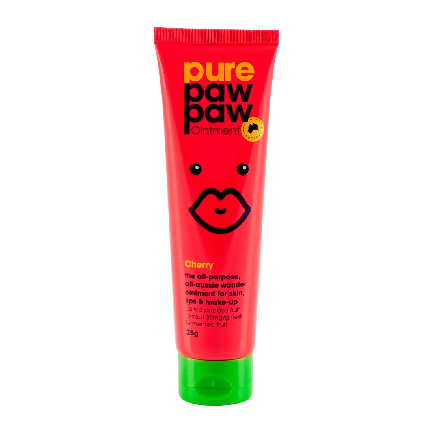 Pure Paw Paw Australian Ointment with Cherry to Smooth and Soothe, Suitable For Lips, All Skin Types and Makeup 25g