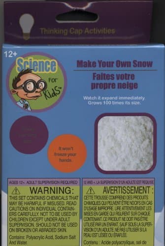 Thinking Cap Activities Make Your Own Snow Science for Kids 12+ by Science for Kids