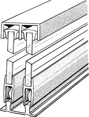 Aluminum Sliding Glass Door Assembly - 4 Foot