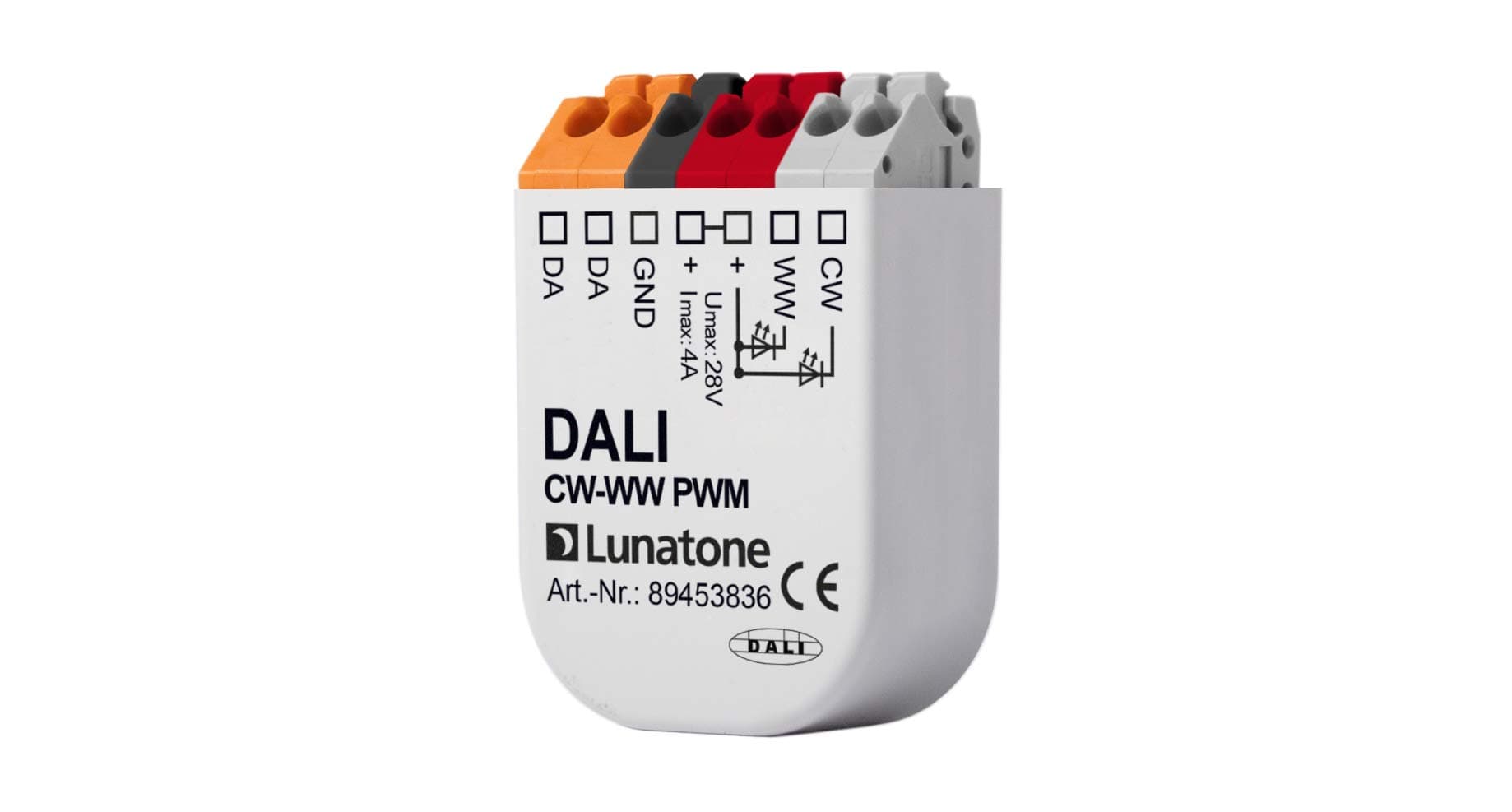 Lunatone 89453836 DALI DT8 LED colour control, CC-CV: TC