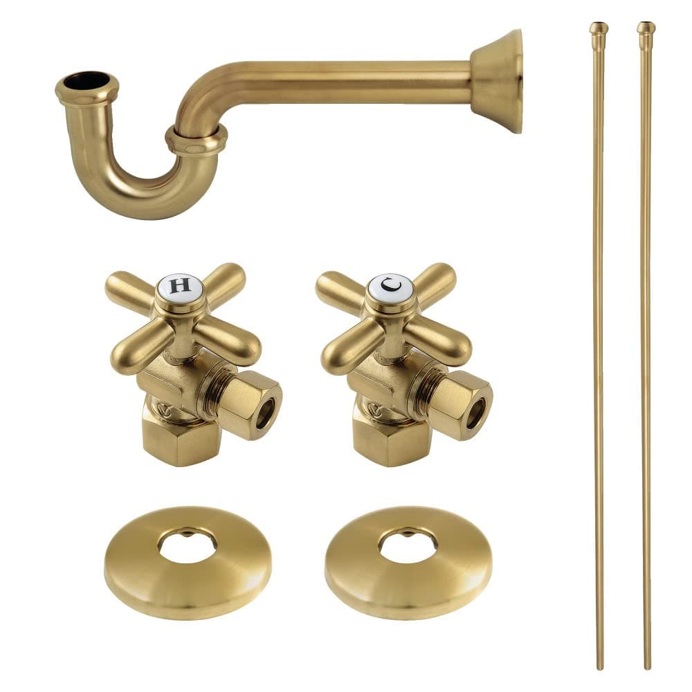KPK107P Trimscape Plumbing Supply Kit Combo, Brushed Brass