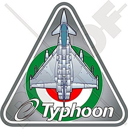 Eurofighter EF2000 TYPHOON Kuwait Air Force, Kuwaiti 3,7" (95mm) Vinyl Sticker, Decal