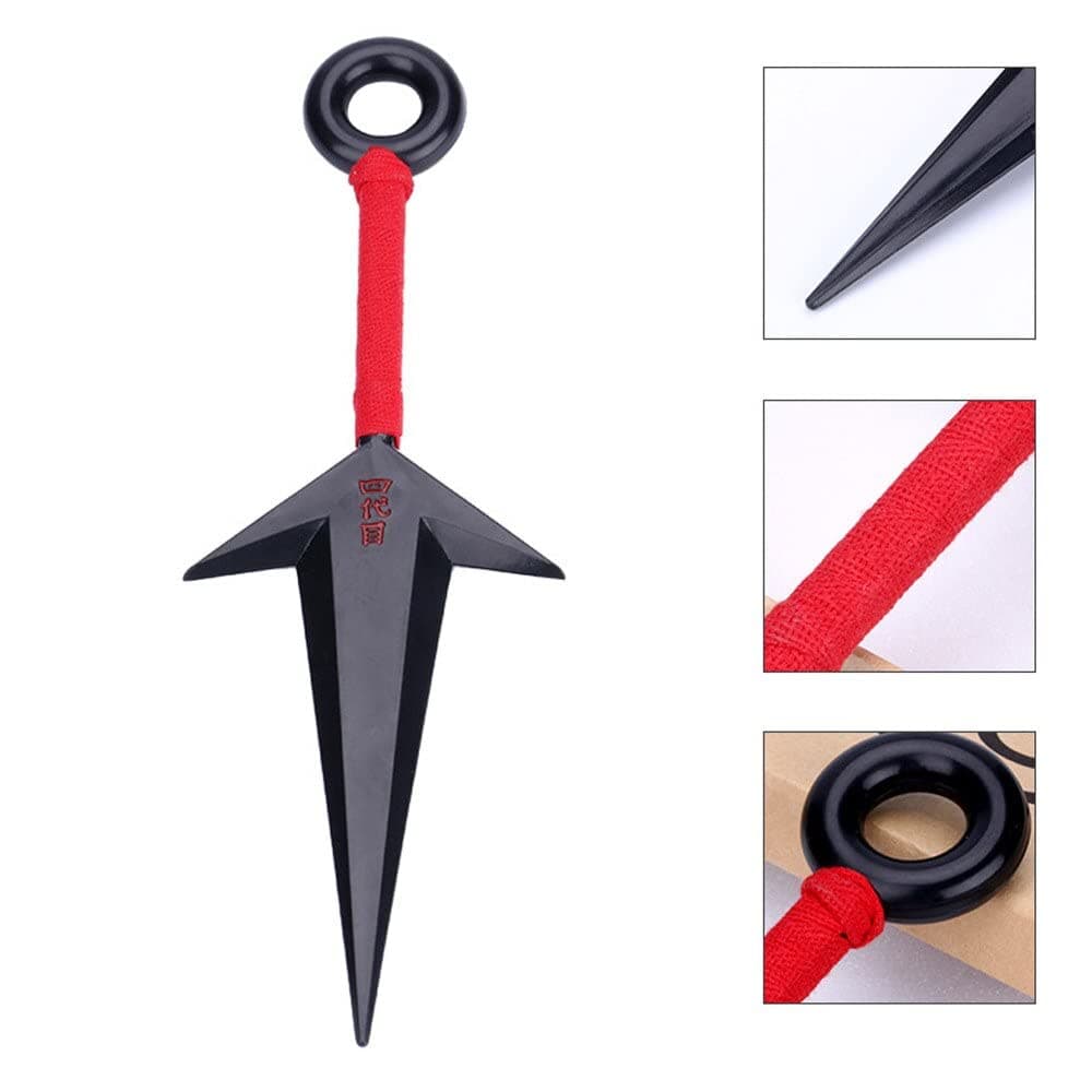 STORE 2508Kids To Adults Anime Nruto Plastic Weapon Toy Hokage Minato's Kunai Cosplay Armor 26.5 Cm With Box Japanese Anime Cosplay,Multicolor